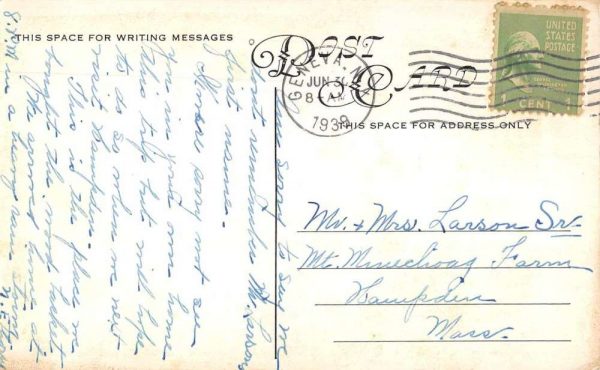 Morrisville New York Summit Farm Tea Room Vintage Postcard JJ649575 - Image 2