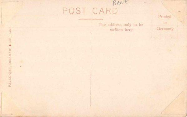 Aden Yemen Steamer Point National Bank of India Real Photo Postcard JJ649586 - Image 2