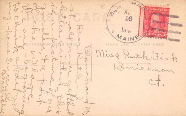 Blanchard Maine Birds Eye View Real Photo Vintage Postcard JJ649813 - Image 2