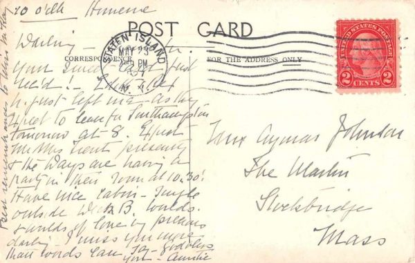 White Star Line RMS Homeric Steamer Vintage Postcard AA511 - Image 2