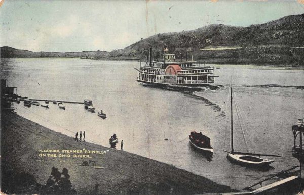 Ohio River Steamer Princess Vintage Postcard AA549