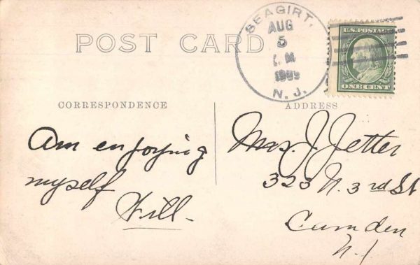 Beagrit New Jersey Soldiers by Tent Real Photo Vintage Postcard AA667 - Image 2