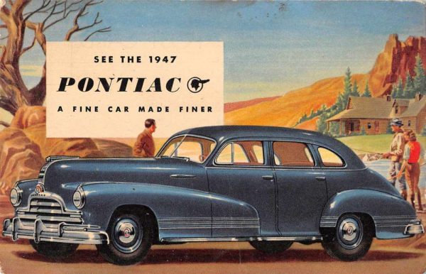 1947 Pontiac Automobile Advertising Vintage Postcard AA683