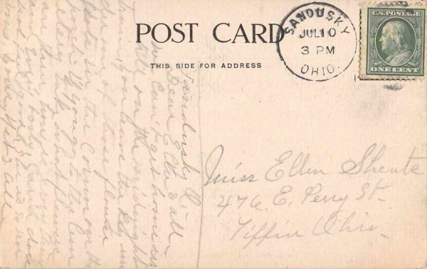Sandusky Ohio Columbus Avenue Boat Landing Vintage Postcard AA730 - Image 2