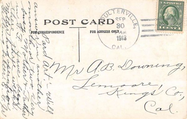Coulterville California There are Some Pumpkins Here pennant antique pc BB436 - Image 2