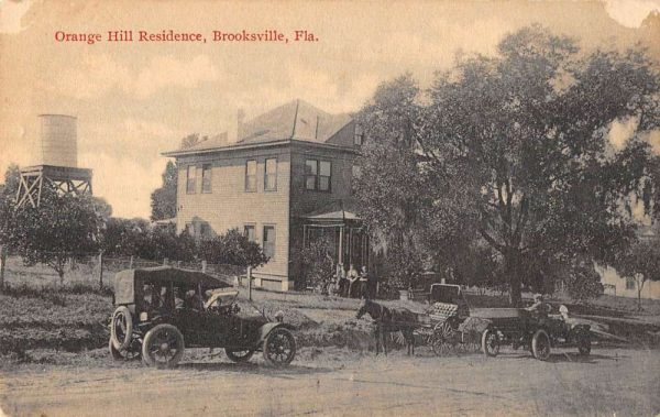 Brooksville Florida view of Orange Hill Residence antique pc BB660