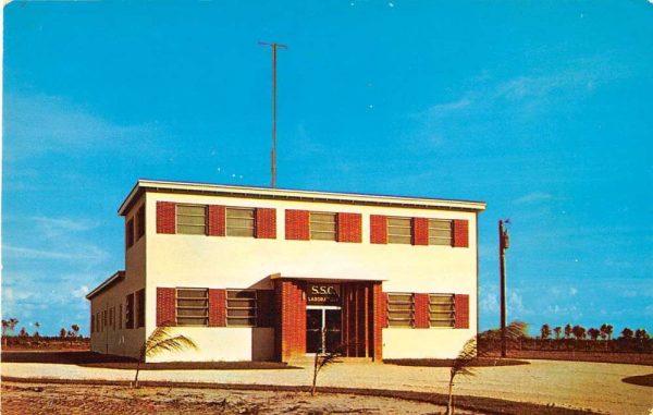 Okeechobee Florida birds eye view outside S. S. C. Lab vintage pc BB698