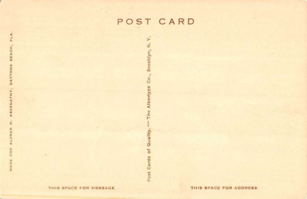 Daytona Beach Florida view of N. Atlantic Ave & Post Office antique pc BB797 - Image 2