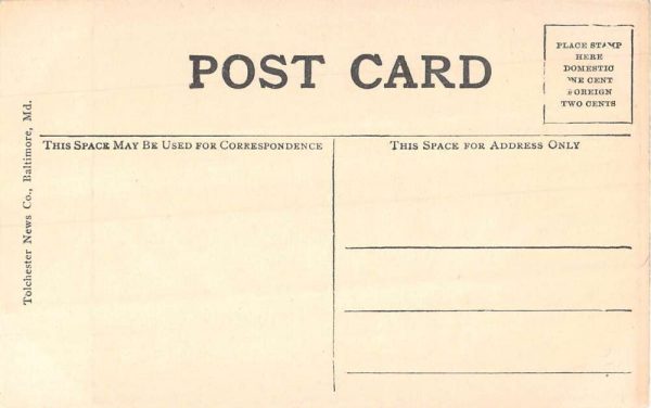 Tolchester Beach Maryland view of Supt. Noland's residence antique pc BB864 - Image 2