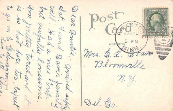 Pipestone Minnesota Rock Island Depot Train Station Vintage Postcard AA926 - Image 2