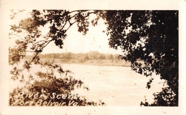 Fort Belvoir Virginia River Scene Scenic View Real Photo Postcard AA989