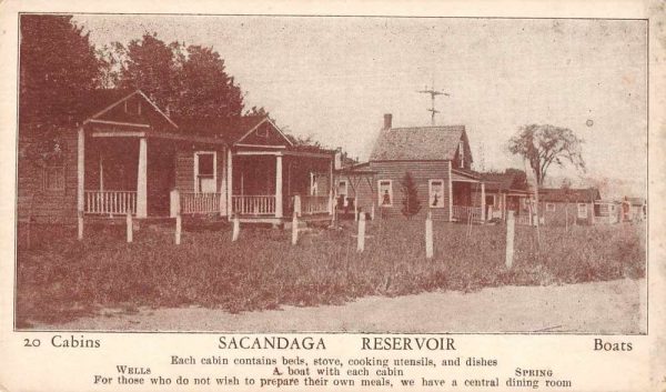 Mayfield New York Sacandaga Reservoir 20 Cabins Vintage Postcard AA1199
