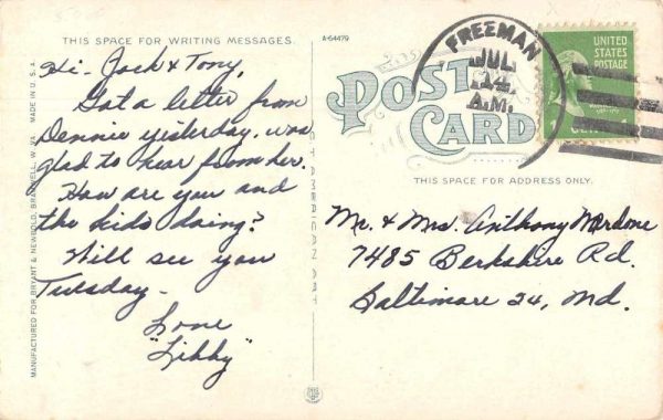 Bramwell West Virginia ME Church South Vintage Postcard AA1211 - Image 2