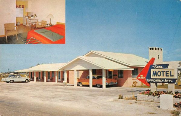 Bradenton Florida multi-view Tara Motel vintage pc CC425