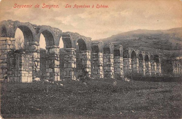 Smyrne Turkey Ephese Ephesus Aqueducts Scenic View Postcard AA1340