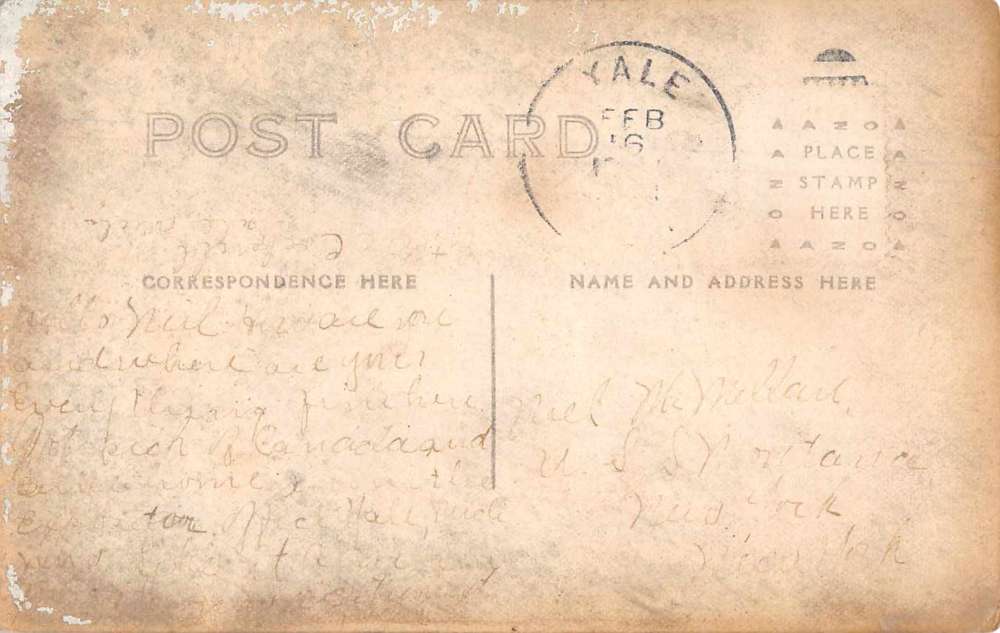 Brown City Michigan Brown City High School Real Photo Vintage Postcard AA1378 - Image 2