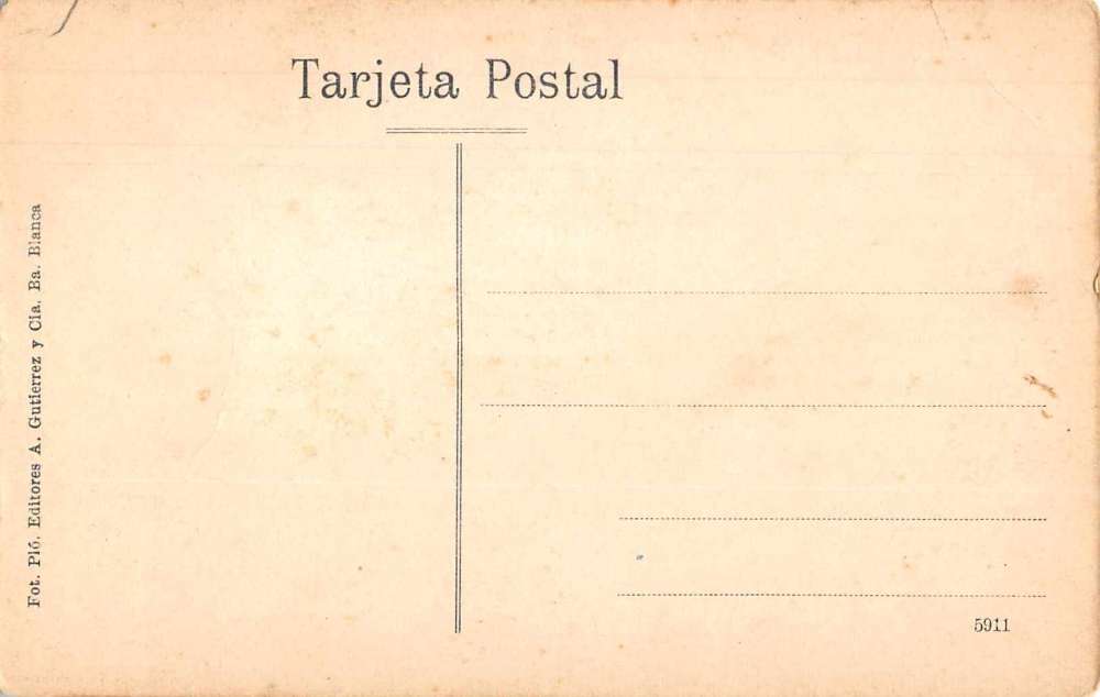 Bahia Blanca Argentina FCP Empleados Street Scene Vintage Postcard AA1384 - Image 2