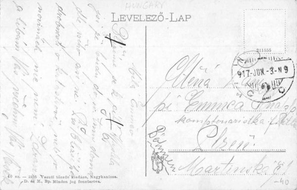 Nagykanizsa Hungary Palyaudvar Train Station Terminal Postcard AA1638 - Image 2