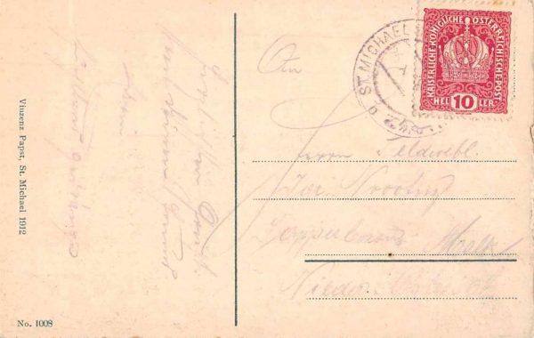 St Michael Obersteiermark Austria Birds Eye View Train Station Postcard AA1648 - Image 2