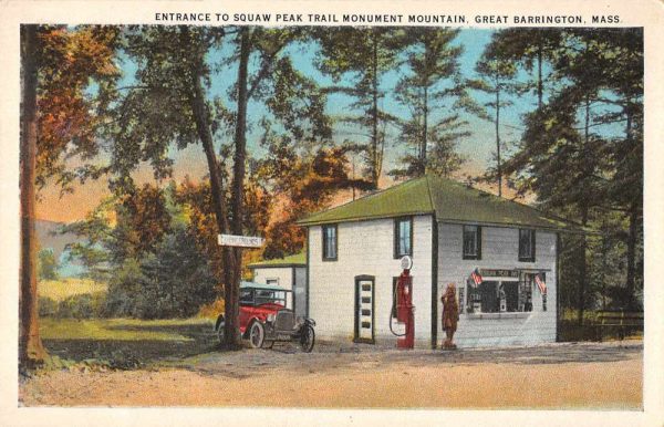 Great Barrington Massachusetts Squaw Peak Trail Monument Gas Station PC AA1691