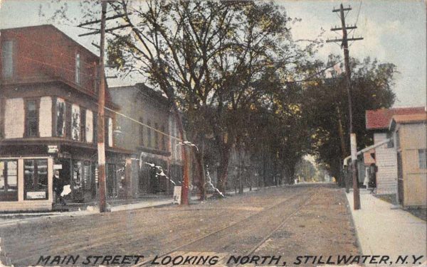 Stillwater New York Main Street Looking North Vintage Postcard AA1711