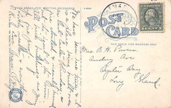 Pocomoke City Maryland NYP and N Train Station Railroad Depot Postcard AA1731 - Image 2
