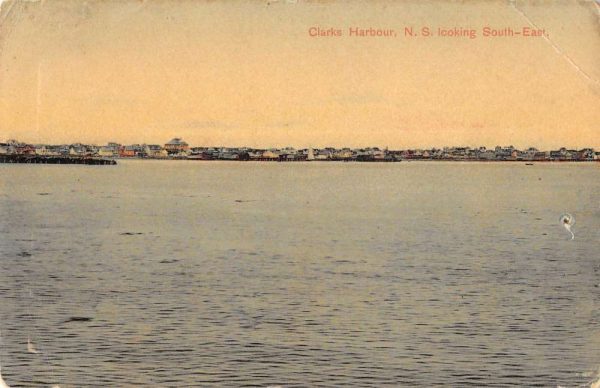 Clarks Harbour Nova Scotia Canada scenic view south east antique pc BB1075