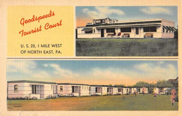 North East Pennsylvania Goodspeeds Tourist Court and Dairy Bar vintage pc CC727
