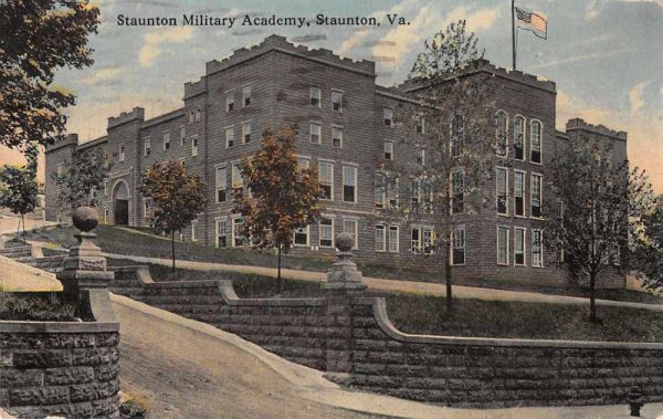 Staunton Virginia Military Academy Entrance Vintage Postcard AA1856