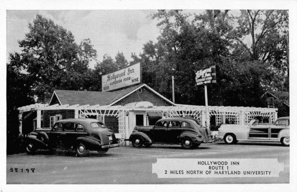 Berwyn Maryland Hollywood Inn Restaurant Vintage Postcard AA1877