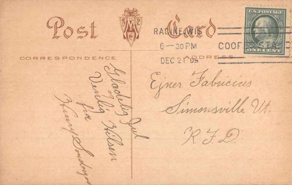 Christmas Greetings Santa Claus North Pole Wireless Station Radio PC AA1904 - Image 2