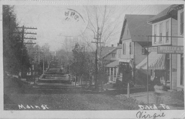 Delta Pennsylvania Main Street Real Photo Vintage Postcard AA1908