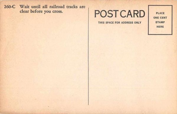 Baltimore Maryland Railroad Crossing Automobile Accident Ad Postcard AA1916 - Image 2