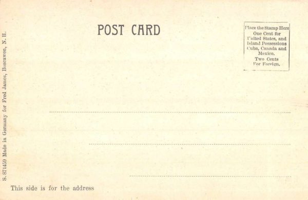 Boscawen New Hampshire Railroad Station Birdseye View Vintage Postcard KK53 - Image 2