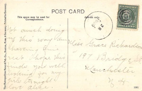 Bradford New Hampshire Railroad Station Exterior Vintage Postcard KK54 - Image 2