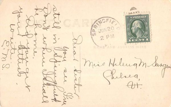 Springfield Vermont Pine Hill Real Photo Vintage Postcard KK92 - Image 2