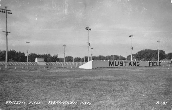 Shenandoah Iowa Athletic Field Real Photo Vintage Postcard KK94