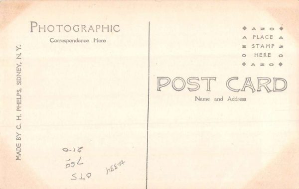 Oneonta New York High School Real Photo Vintage Postcard KK97 - Image 2