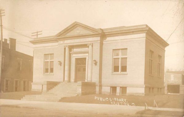 Kenton Ohio Public Library Real Photo Vintage Postcard KK125