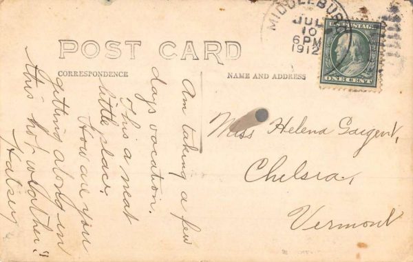 Middleburgh New York ME Church Real Photo Vintage Postcard KK128 - Image 2
