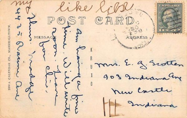 Conrad Iowa High School Real Photo Vintage Postcard KK129 - Image 2