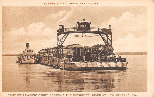 New Orleans Louisiana Southern Pacific Ferry Vintage Postcard KK219