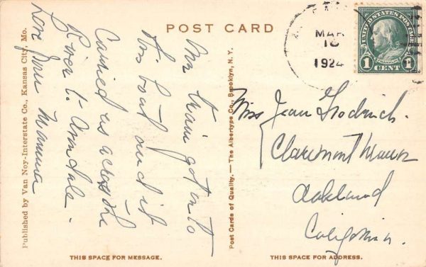 New Orleans Louisiana Southern Pacific Ferry Vintage Postcard KK219 - Image 2