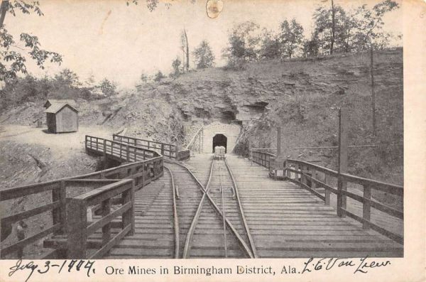 Birmingham District Albama Ore Mines Vintage Postcard KK271