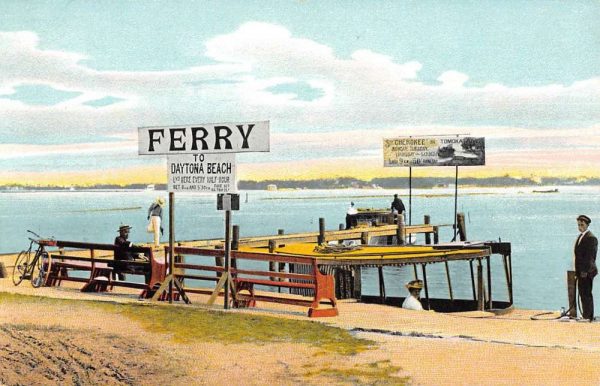 Daytona Beach Florida Ferry Landing Vintage Postcard KK354