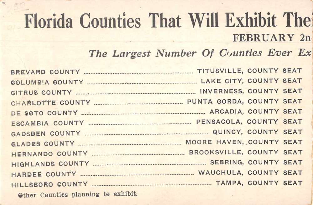 South Florida Fair home stretch grand stand back stretch antique pc BB2104 - Image 2