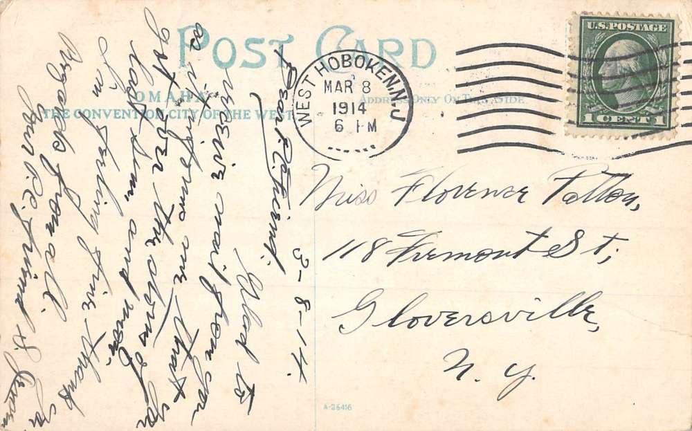 Omaha Nebraska McKeen Motor Car Antique Postcard KK1540 - Image 2