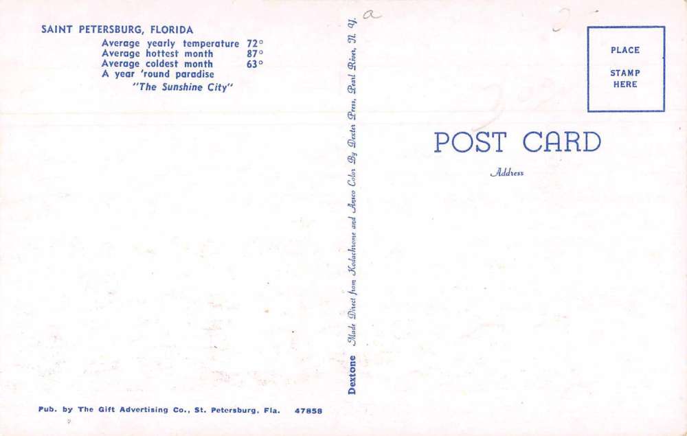 St. Petersburg Florida First National Bank Drive In facility vintage pc BB2651 - Image 2