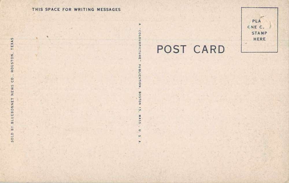 Houston Texas Rice Hotel Exterior Vintage Postcard AA5845 - Image 2