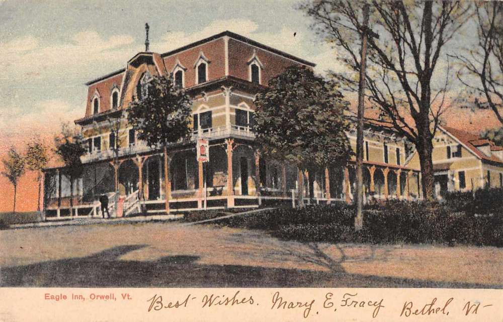 Orwell Vermont Eagle Inn Vintage Postcard AA7251 Mary L. Martin Ltd